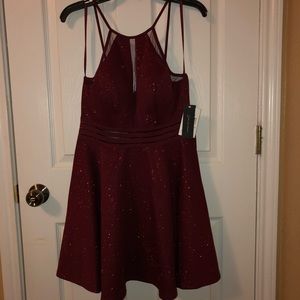 Red glittery dress. Jodi kristopher. New!